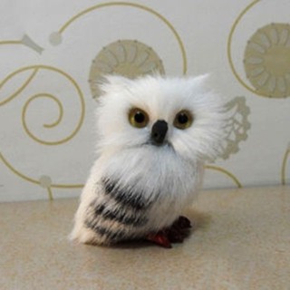 Mini simulación Harry Potter realista Hedwig búho juguete modelo de regalo de navidad hengma