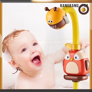 lindo bebé juguete de baño de 360 grados cabeza de ducha bañera aspersor eléctrico búho abeja spray agua jugando niños pequeños juego