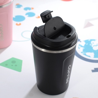 ⚡Ready stock⚡380ML Insulated Tumbler Coffee Travel Mug Vacuum Insulated Coffee Thermos Cup Stainless Steel with Screw on Lid (9)
