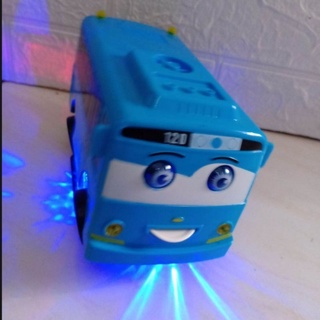 Niños juguetes pequeño Bus Tayo luz LED luces escolares coches educativos Hei Tayo