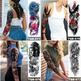 box12 hallowen temporal tatuaje pegatina diseño de moda impermeable arte corporal fresco unisex larga duración 20 estilos brazo pierna tatuaje