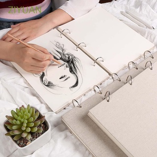 ZIYUAN Retro Graffiti Sketch Book 160 GSM Spiral Sketchbook Sketch Paper Drawing Sketch 120 pages Art Supplies Stationery Notebook Professional Linen hardcover Painting