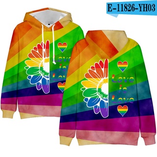 Caliente Lgbt bandera sudaderas con capucha para lesbiana Gay orgullo colorido arco iris ropa para Gay hogar (6)