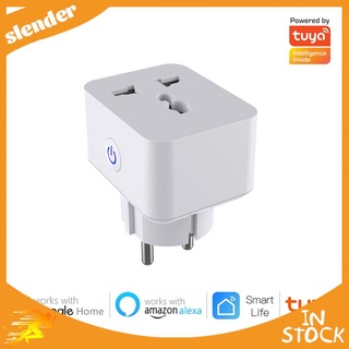 tuya Wifi Mini Smart Plug Smart Outlet Socket 15A Timing for Alexa Google Home Smart Socket Universal Wifi Plug =▷+