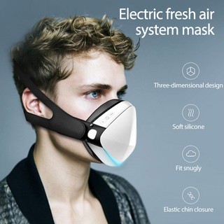 Máscara De respiración eléctrica recargable 4 capas con activado reemplazable/mascarilla Facial De Carbono