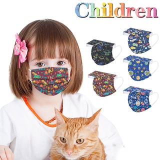 Children's Three-Layer Protective Dust-Proof Cartoon Print Disposable Mask(dfgy456gy.mx)