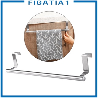 [Figatia1] toallero de acero inoxidable para puerta, baño, cocina, almacenamiento elegante, sin taladrar