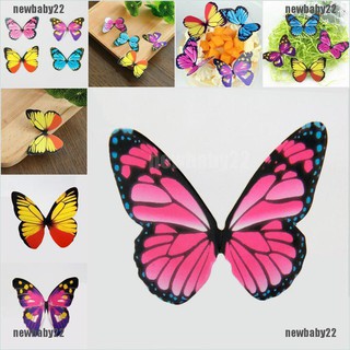 50 piezas de mariposas comestibles arcoíris diy cupcake hadas decoración de tartas obleas deco