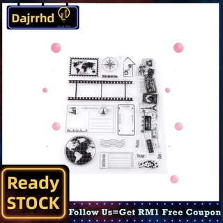 Dajrrhd sello transparente álbum de recortes de silicona 7.08 X 5.51" gitanos sellos de goma para tarjetas páginas álbumes decoración del hogar