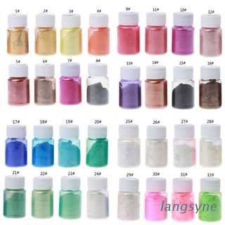 lang 32 colores 10g resina colorante polvo mica pearlescent pigmentos kit de joyería