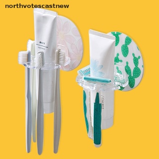 northvotescastnew soporte de pared autoadhesivo para cepillo de dientes, soporte de almacenamiento para estantes de baño nvcn