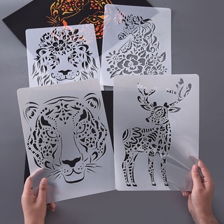 Animal Series Plantillas De Pintura Huecas A4 Plantilla De Dibujo DIY Decoración