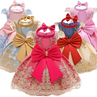3-10 Years Old Baby Girl Clothes Flower Birthday Ball Dress Toddler Girl Clothes Kids Party Princess Dress