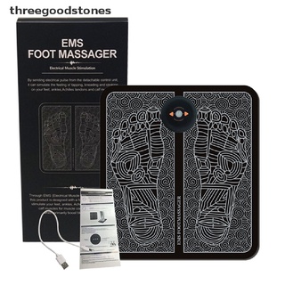 [threegoodstones] nuevo estimulador de pies eléctrico ems masajeador de pies estimulador muscular estera de masaje de pies nuevo stock