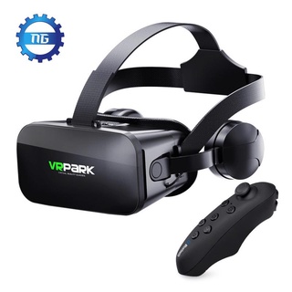 Vrpark J20 gafas de realidad Virtual 3D VR gafas para - teléfono inteligente iPhone juegos Android estéreo con controladores de auriculares (1)