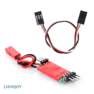 lian led interruptor de control de luz panel sistema de encendido apagado independiente alimentación 3ch para hsp tamiya axial scx10 d90