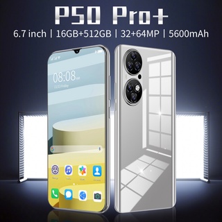 P50 Pro + 6.5 Pulgadas Gota De Agua Pantalla Grande (8GB + 256GB) Teléfono Inteligente Android