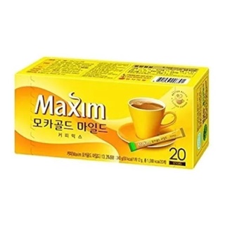 Maxim Coffe Mocha Gold Mild, Café Soluble Coreano - 20 sobres de 12g