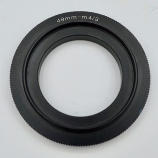 Macro lente de marcha atrás adaptador anillo Micro cuatro tercios cámara 49mm/49 M4/3