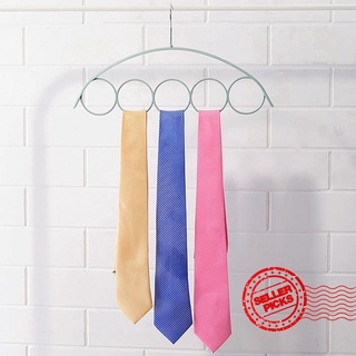 5-ring tie rack scarf rack Belt Hanger Strong and solid hanger hanger simple plastic scarf Q0K9