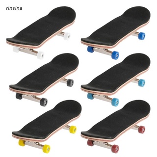 rin 1Set Wooden Deck Fingerboard Skateboard Sport Games Kids Gift Maple Wood Set New (1)