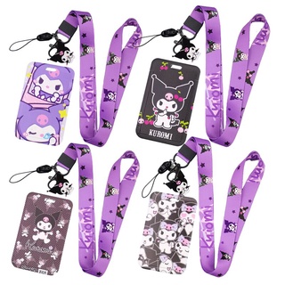 Cartoon Kawayi Cute Kuromi Melody Purin Dog Kt Cat Bank Credit ID Card Student Bus Card Holders Storage Protective Shell Pendant (3)