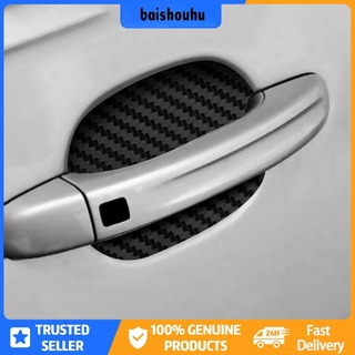 [baishouhu] adhesivo universal resistente a arañazos de fibra de carbono para puerta de coche