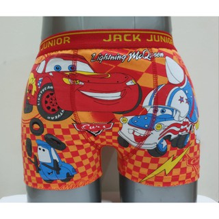 (Coches 02) pantalones cortos de boxeador para niños - rojo