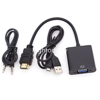 Convertidor HDMI a VGA con puerto de alimentación y Audio y versión Premium probada en PS4