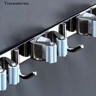 [treewaterwe] soporte de pared para fregona, organizador de cepillos, escoba, soporte de almacenamiento, herramienta de cocina mx