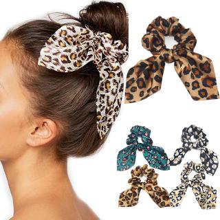 1 pza banda Elástica para el cabello De Leopardo/bandas para el cabello De hule para niñas a la Moda