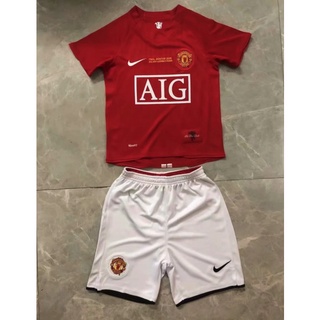 [Aige] camiseta De fútbol Retro Manchester United para hombre (2)