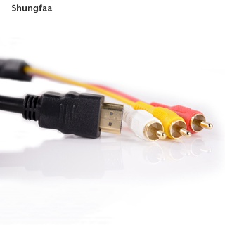 Shungfaa HDMI macho a 3 RCA Video Audio AV m Cable adaptador para 1080P HDTV MY