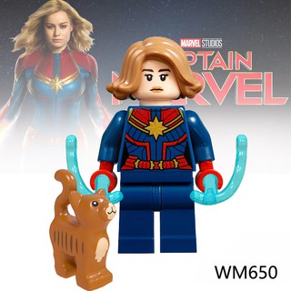 Wm650 minifiguras avengers Marvel capitán Marvel compatible con Lego bloques De construcción juguetes para niños regalos