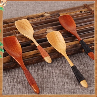 [DOT] Cuchara de madera de 8 cm de madera cuchara de sopa de sopa de Catering de cocina utensilios de cocina