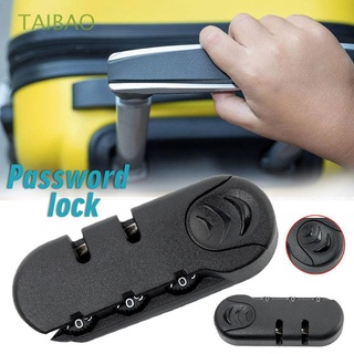 TAIBAO 3 Digit Combination Padlock Anti-theft Code Lock Locks Bag Accessories Fixed Lock Black Security Lock Pull Chain Luggage Suitcase Lock/Multicolor