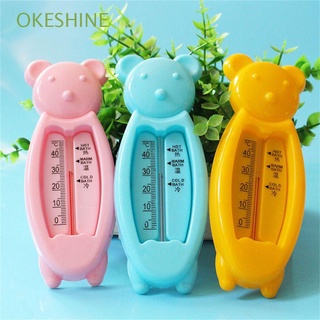 okeshine bebé termómetro cuidado del bebé sensor de agua medidor de baño juguetes bañera de dibujos animados de plástico flotante oso/multicolor