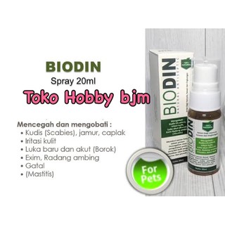 Biodin spray 20ml hongo medicina sarna gato perro Animal demodex demodex 20 ml dolor de piel gato perro (1)