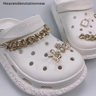 CHARMS [hdn] cadena de zapatos encantos de metal decoración para zuecos de cocodrilo zapatos colgantes kit de hebilla [heavendenotationnew]