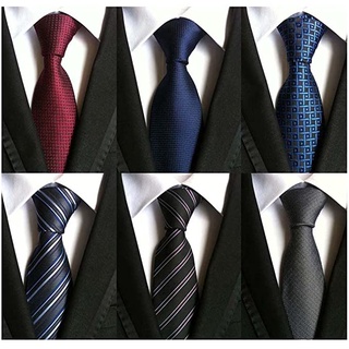 8 cm Corbatas para hombre, Corbata rayadas caballero,Corbata elegante formal casual para hombre (1)