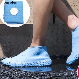 【pl】 Silicone Waterproof Shoe Cover Reusable Non-slip Rain Boot Shoes Protectors .