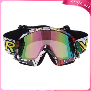 Motorcycle Snowboard Ski Goggles Windproof Scratch Resistant Glasses UV Protective Safety Outdoor Eyewear for Cycling,