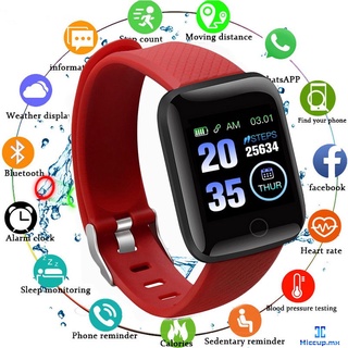 116 plus smart watch bluetooth impermeable reloj deportivo smartwatch monitor de frecuencia cardíaca android ios pk y68 119 plus m4 hiccup