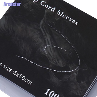 [Aredstar] 100Pcs Black Disposable Tattoo Machine Clip Cord Hook Sleeve Bags Hygiene Cover (3)