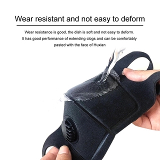 Mask Black Foldable Washable Muffle Breather Valve Reusable Breathable (9)