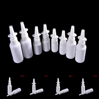 ifashion65 2x botellas de plástico vacías bomba nasal spray botellas niebla nariz botellas 10/20/30/50ml nuevo mx