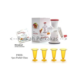 (Original TAPERWARE) Tupperware Sorbet Maker Free 4pcs Parfait glass diciembre