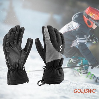 GOLJSWC Winter Warm Ski Gloves Cycling Hiking Motorcycle Skiing Men Women Windproof Mittens for Outdoor Sport