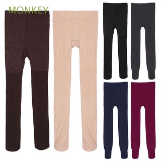 MONKEY Nuevo Malla F. Tamaño grande Pantalones ajustados Medias. Mujeres Terciopelo Pureza Alta elasticidad Ropa interior/Multicolor