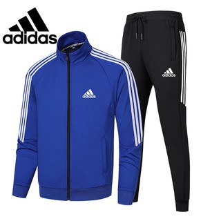 M-4xl Adidas hombres traje deportivo primavera y otoño Adidas ocio Running ropa deportiva conjunto de 2 piezas